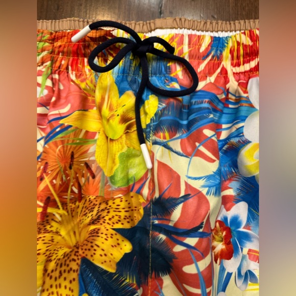 BOSS Hugo Piranha Swim Short Bright Orange Tropical Size XL Beach Swim Summer - Picture 6 of 15